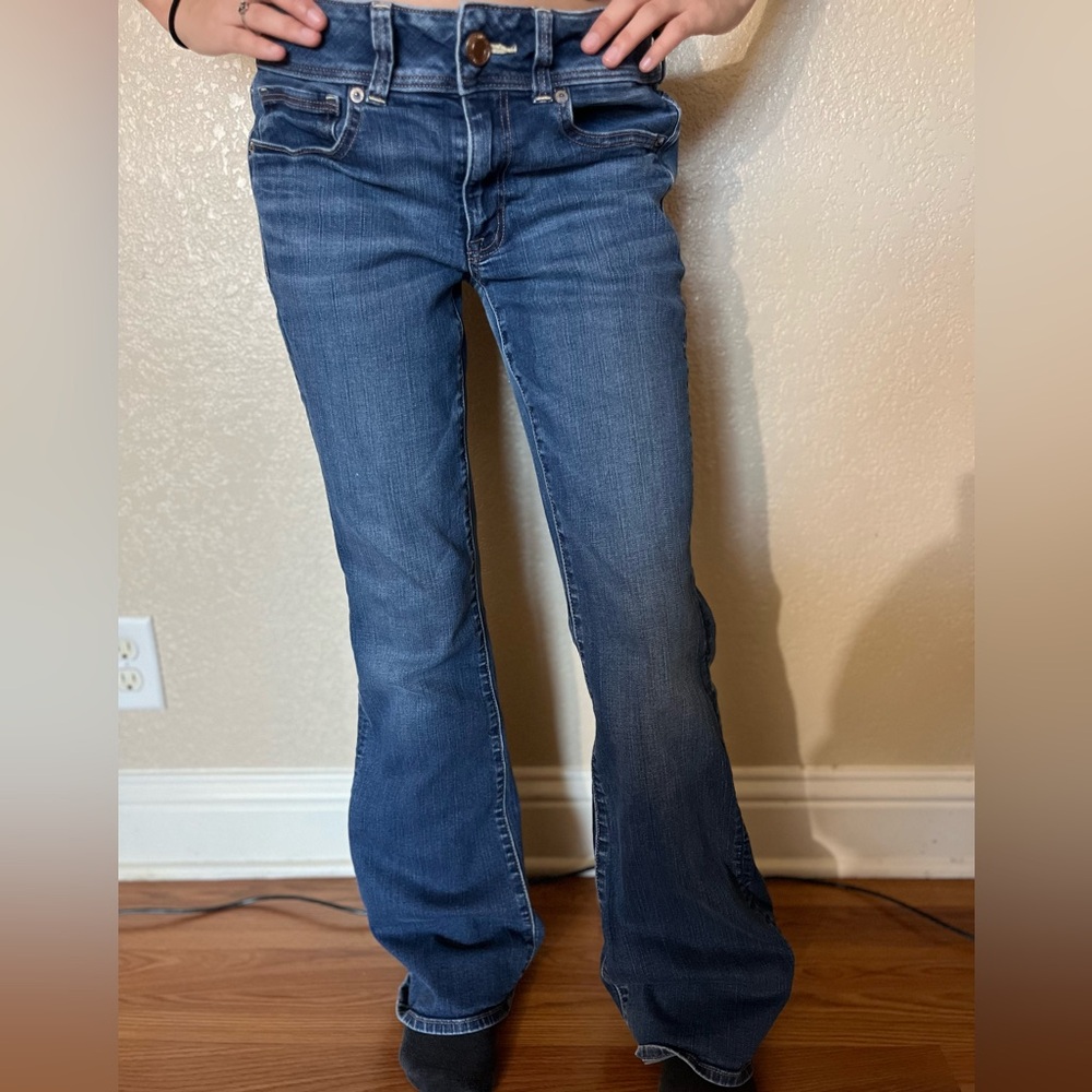 American Eagle Outfitters Dark Blue Flare Jeans
